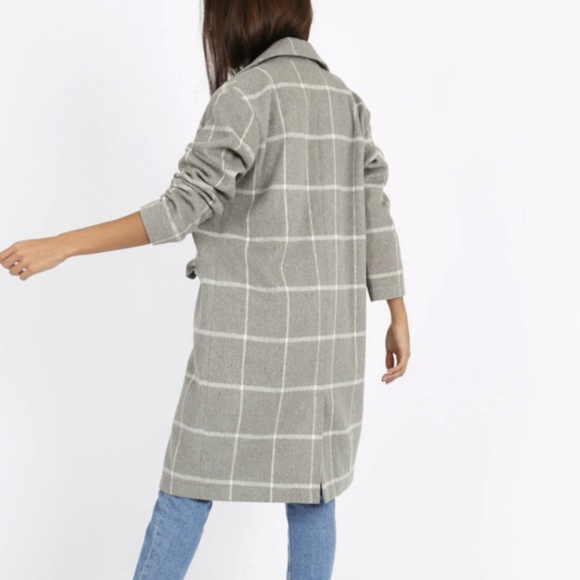 BNWT CHECKERED COAT - Picture 3 of 5